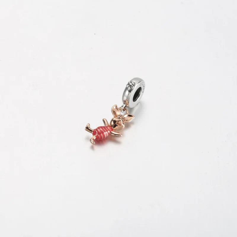 (zdjęcie do) Zawieszka Pandora Disney Kubuś Puchatek Prosiaczek - 782208C01 - Wyświetl 2