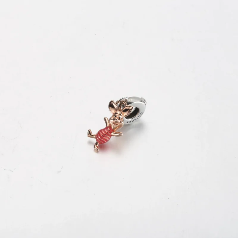 (zdjęcie do) Zawieszka Pandora Disney Kubuś Puchatek Prosiaczek - 782208C01 - Wyświetl 4