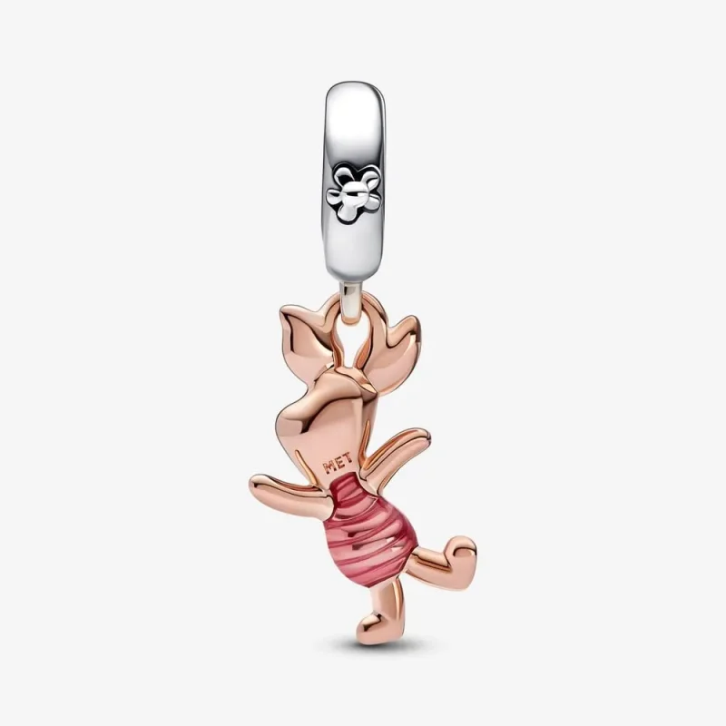 (zdjęcie do) Zawieszka Pandora Disney Kubuś Puchatek Prosiaczek - 782208C01 - Wyświetl 6