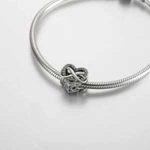 Zawieszka Pandora Family Infinity z czerwonym sercem - 792246C01