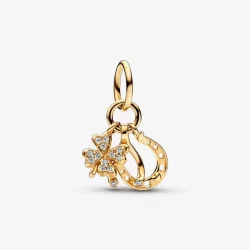 Zawieszka Pandora Lucky Clover, wahacz i podkowa - 752337c01