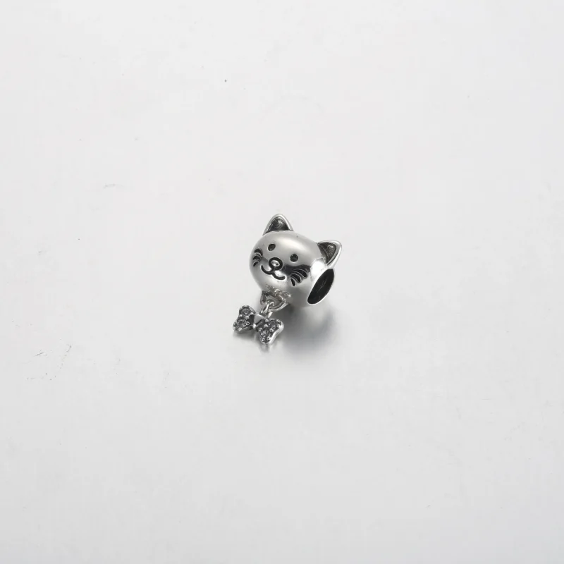 (zdjęcie do) Zawieszka Pandora Pet Cat & Bow - 792255C01 - Wyświetl 2