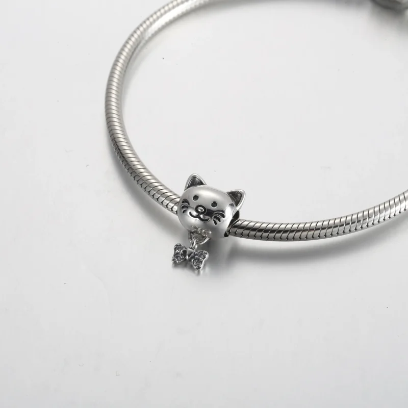 (zdjęcie do) Zawieszka Pandora Pet Cat & Bow - 792255C01 - Wyświetl 5