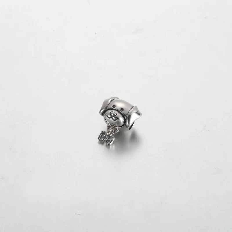 (zdjęcie do) Zawieszka Pandora Pet Dog & Bone - 792254C01 - Wyświetl 2