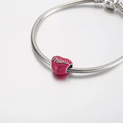 Zawieszka Pandora Promieniująca miłość Mama w kształcie serca - 791505C01