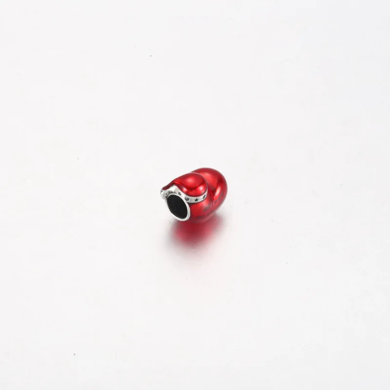 (zdjęcie do) Zawieszka Pandora w metalicznym czerwonym świątecznym sercu - 792336C01 - Wyświetl 4