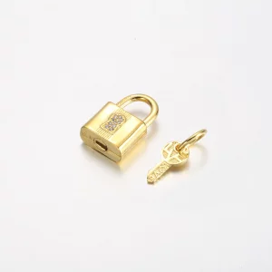 Zawieszka Pandora z kłódką i kluczem - 760088C01