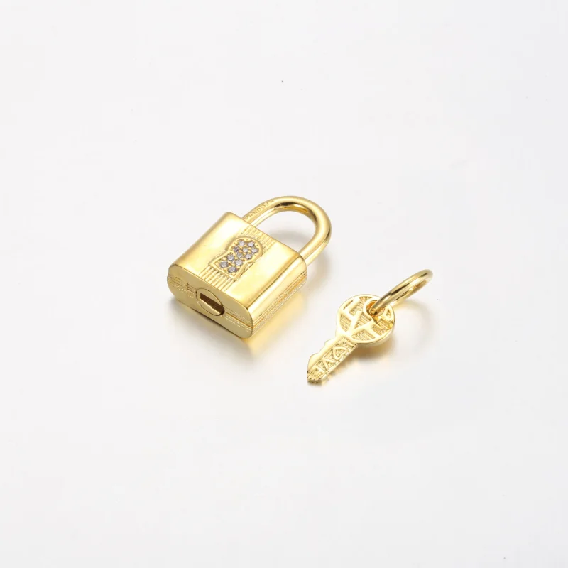 (zdjęcie do) Zawieszka Pandora z kłódką i kluczem - 760088C01 - Wyświetl 2