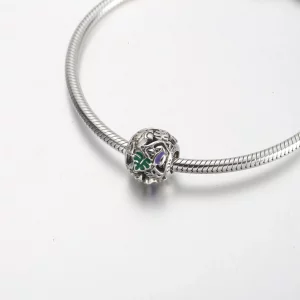 Zawieszka Pandora ze stworzeniami i liśćmi w dżungli - 791620C01