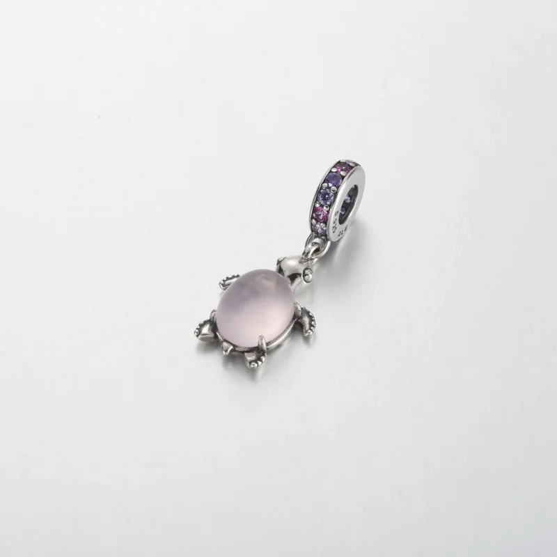 (zdjęcie do) Zawieszka Pandora ze szkła Murano w kształcie różowego żółwia morskiego - 798939 - Wyświetl 2