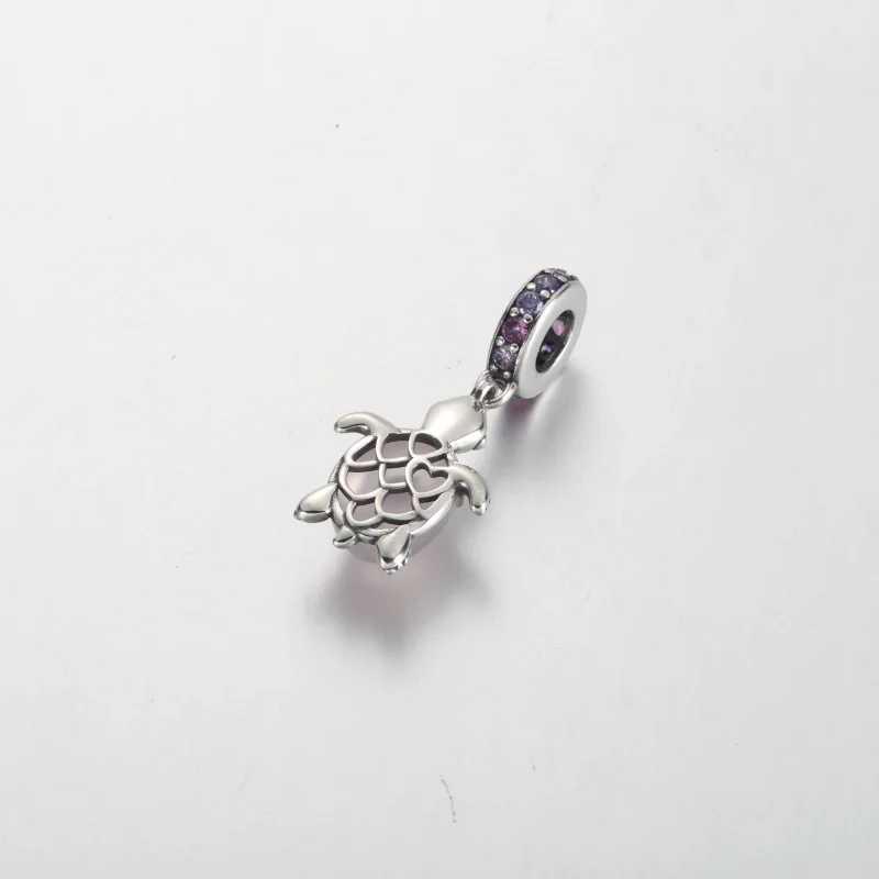 (zdjęcie do) Zawieszka Pandora ze szkła Murano w kształcie różowego żółwia morskiego - 798939 - Wyświetl 3