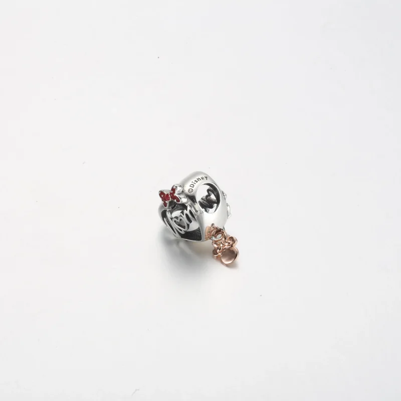 (zdjęcie do) Zawieszka w kształcie serca Pandora Disney Myszka Minnie - 781142C01 - Wyświetl 4