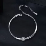 Bransoletka z kości węża PANDORA Style 0,5 Ct Moissanite (jeden certyfikat) - MSB011