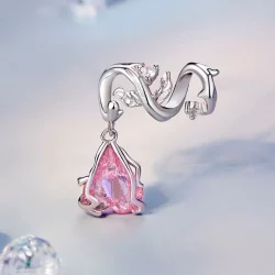 Charms w stylu PANDORA z uschniętą różą - SCC2697