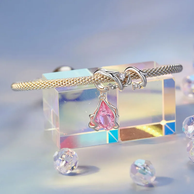 (zdjęcie do) Charms w stylu PANDORA z uschniętą różą - SCC2697 - Wyświetl 3