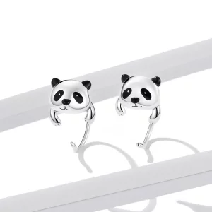 Kolczyki Mini Panda w stylu PANDORA - BSE568
