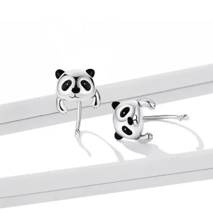 Kolczyki Mini Panda w stylu PANDORA - BSE568