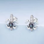 Kolczyki sztyfty w stylu vintage irysy PANDORA - BSE968