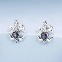 Kolczyki sztyfty w stylu vintage irysy PANDORA - BSE968