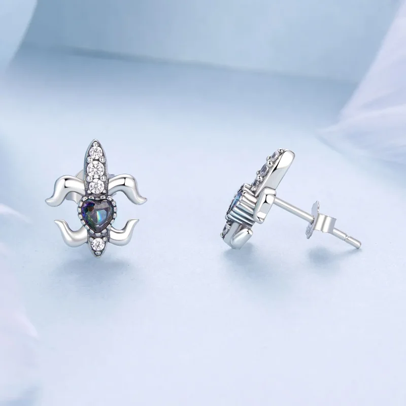 (zdjęcie do) Kolczyki sztyfty w stylu vintage irysy PANDORA - BSE968 - Wyświetl 4