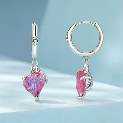 Kolczyki w kształcie serca w kształcie dłoni PANDORA - SCE1705