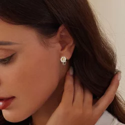 Kolczyki ze słonecznikami w stylu PANDORA - BSE966