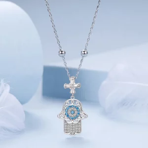Naszyjnik w stylu PANDORA Ręka Fatimy - BSN369