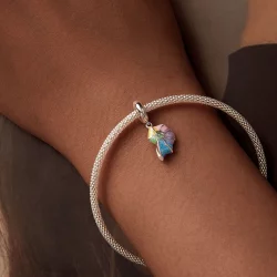 Neonowa zawieszka muszla w stylu PANDORA - SCC2709