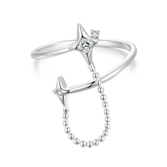 (zdjęcie do) Otwarty pierścień Starlight w stylu PANDORA - BSR519-E