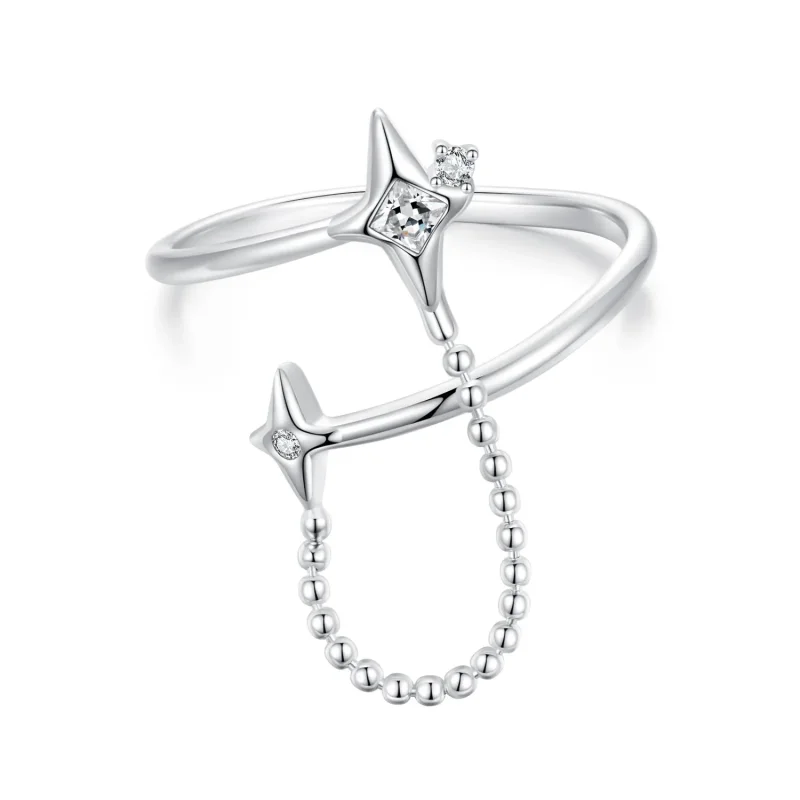 (zdjęcie do) Otwarty pierścień Starlight w stylu PANDORA - BSR519-E