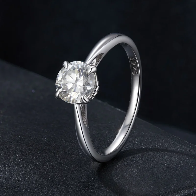(zdjęcie do) PANDORA Style Sparkling 1-karatowy pierścionek Moissanite (jeden certyfikat) - M - Wyświetl 2