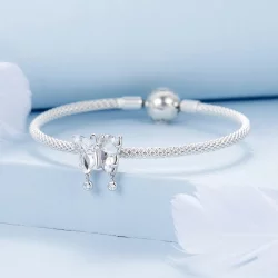 Zawieszka w kształcie motyla w stylu PANDORA - BSC965