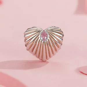 Zawieszka w kształcie serca w stylu PANDORA - SCC2693