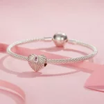 Zawieszka w kształcie serca w stylu PANDORA - SCC2693