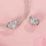 Zawieszka w kształcie serca w stylu PANDORA - SCC2693
