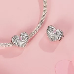 Zawieszka w kształcie serca w stylu PANDORA - SCC2693
