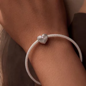Zawieszka w kształcie serca w stylu PANDORA - SCC2693