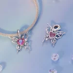 Zawieszka z krwawym motylem w stylu PANDORA - SCC2696
