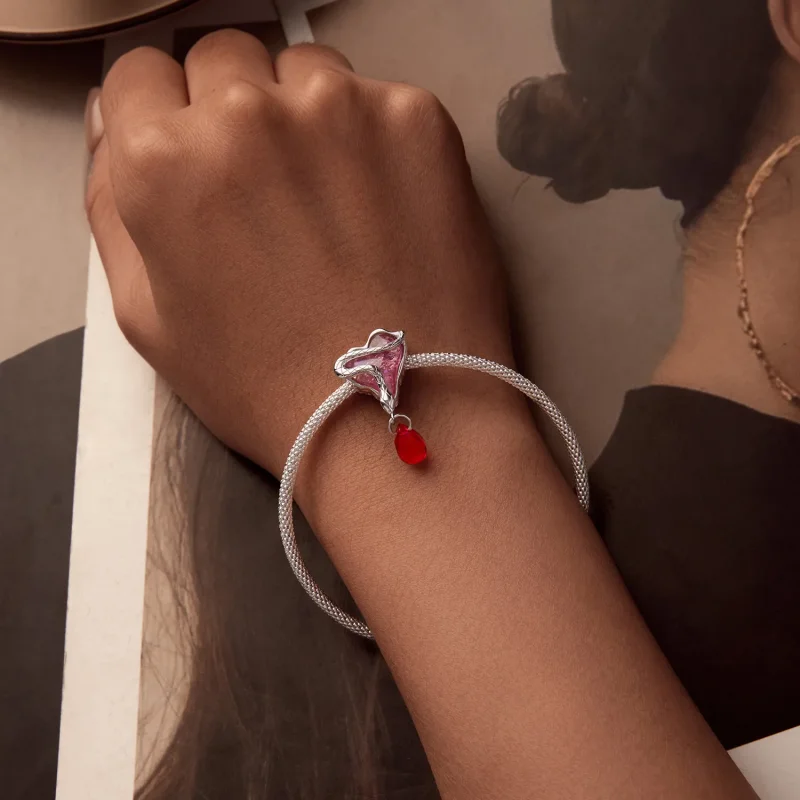 (zdjęcie do) Zawieszka z krwawym wężem w stylu PANDORA - SCC2699 - Wyświetl 5