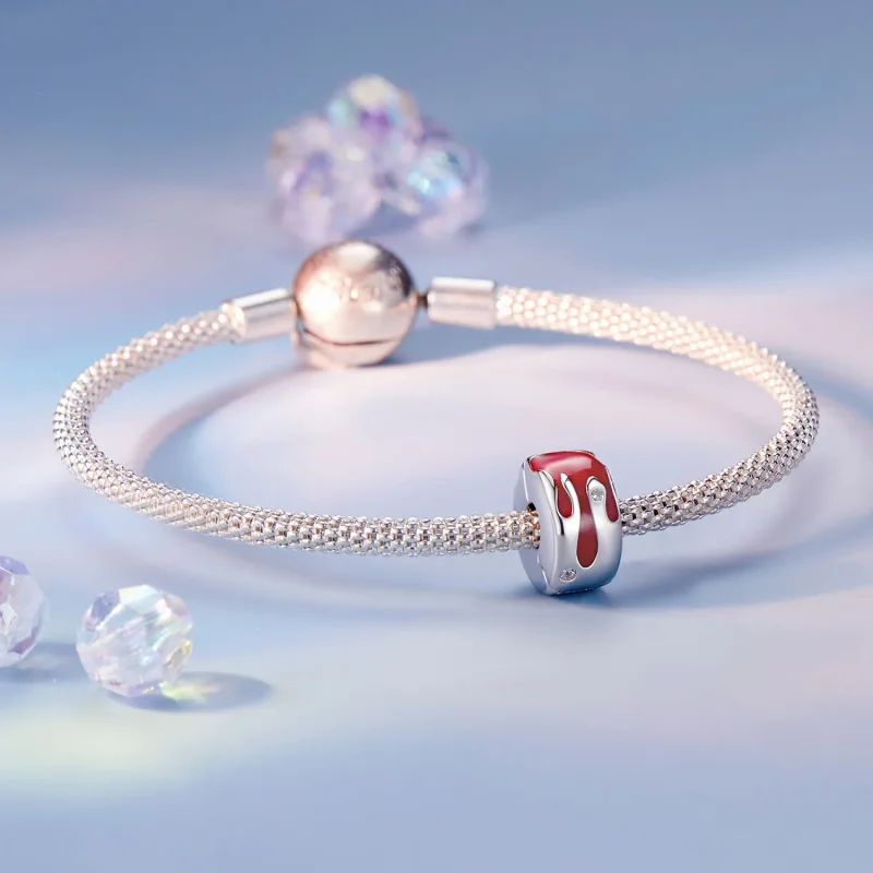(zdjęcie do) Zawieszka z stopioną klamrą pozycjonującą w stylu PANDORA - SCC2700 - Wyświetl 5
