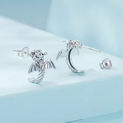 Kolczyki Feilong w stylu PANDORA - SCE1734