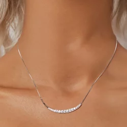 Naszyjnik PANDORA w stylu księżycowego uśmiechu - BSN374