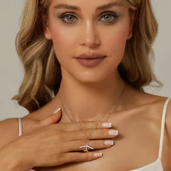 Naszyjnik samolotowy w stylu PANDORA - SCN522