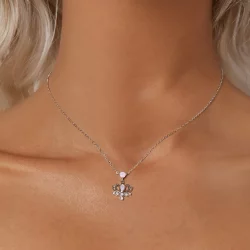 Naszyjnik w stylu lotosu PANDORA - SCN520