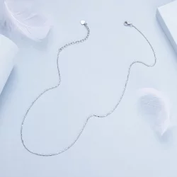 Podstawowy łańcuszek z drobnym brokatem w stylu PANDORA - BSA006