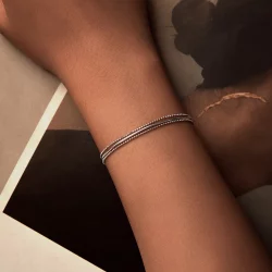 Prosta trójwarstwowa bransoletka w stylu PANDORA - BSB164