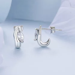 Proste kolczyki w kształcie markizy PANDORA - BSE971