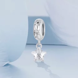 Silikonowe koraliki dystansowe w stylu PANDORA Starlight - BSC984