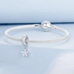 Silikonowe koraliki dystansowe w stylu PANDORA Starlight - BSC984
