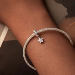 Silikonowe koraliki dystansowe w stylu PANDORA Starlight - BSC984